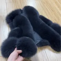 LHMknk1画报夫人高级一等品狸毛皮草马甲外套