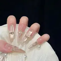 【香槟烛台】千金感纯欲冰透猫眼美甲新款穿戴甲气质显白网红指甲片