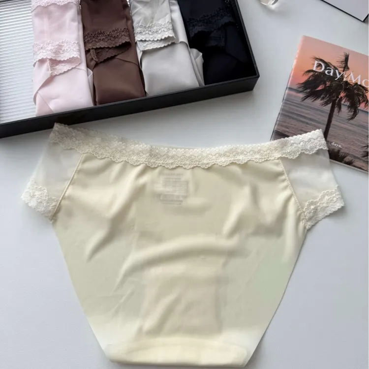 冰丝面膜裤 裸感无痕内裤女薄款纯棉裆2025新款瑜伽健身内裤超弹