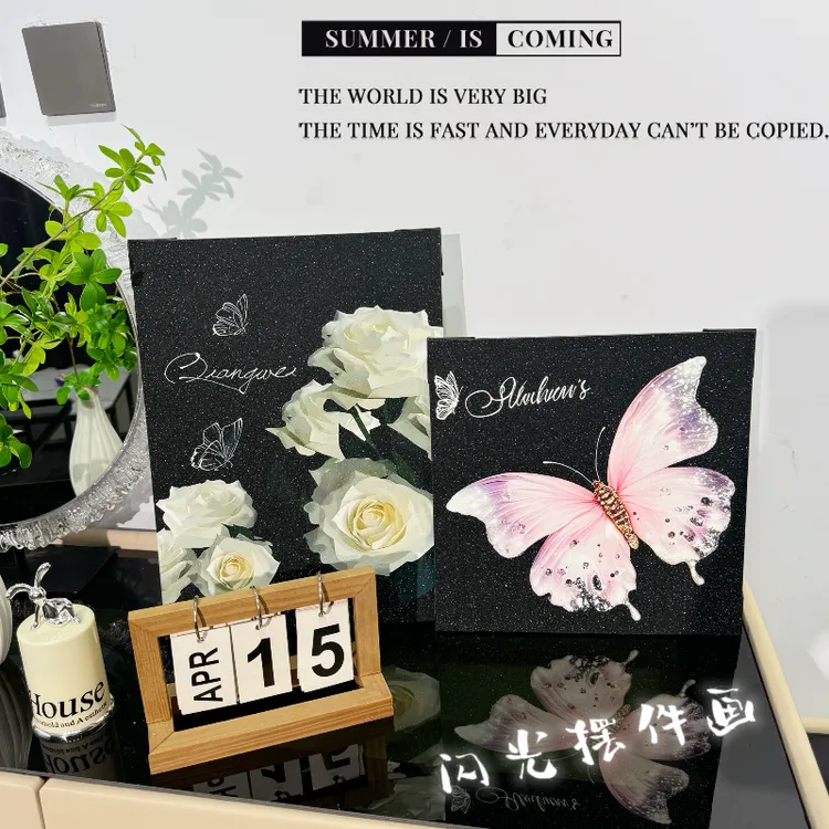 香风北欧ins花朵简约装饰画衣帽间网红高级挂画网红家居装饰品