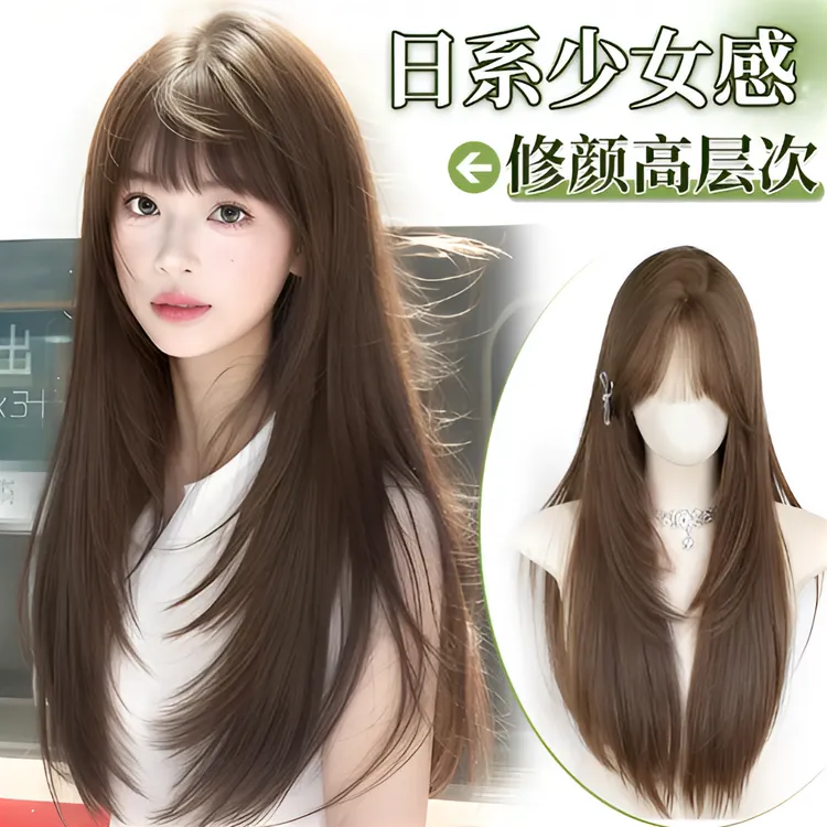 梦露丝【不用修剪的假发·天菜女友】手工层次发拍照神器自然蓬松款