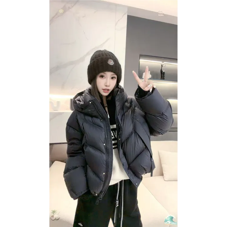 熙薇【简绒法则】2025秋冬新款时尚休闲连帽羽绒服外套H6096