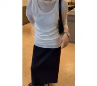 可机洗不变形 I 秋冬显瘦小细腰高含量品质羊毛半身裙*25Q9Y086