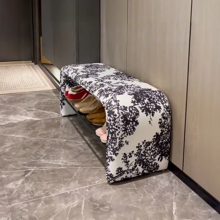 入户门换鞋凳轻奢高级感家用门口穿鞋凳玄关鞋架坐凳一体进门鞋凳