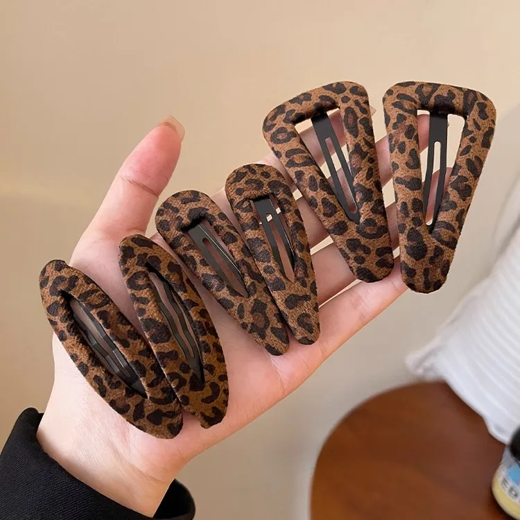 复古豹纹bb夹发夹女2025新款高端刘海夹前额碎发卡甜酷百搭侧边夹