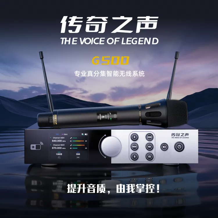 传奇之声G500一拖二无线麦专业舞台演唱演出调频降噪动圈麦克风