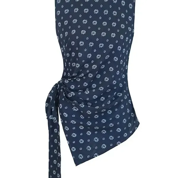 复古法式碎花系带无袖衬衫女夏季新款收腰显瘦设计感休闲裤两件套