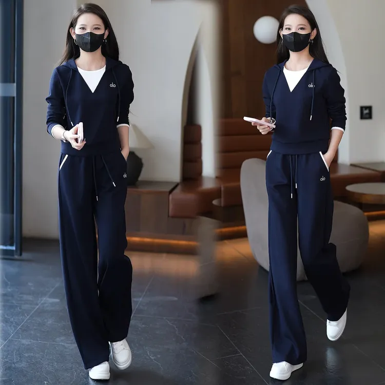 高档多巴胺简约两件套2025春秋季新款时尚气质大码显瘦休闲套装女