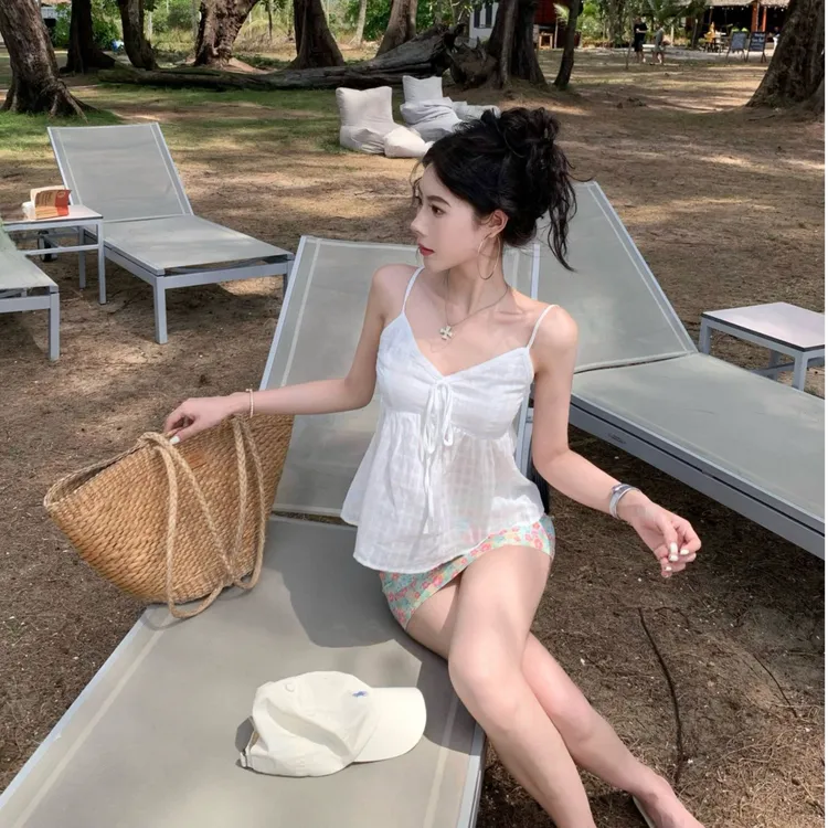 夏季2025新款宽松纯欲辣妹短款吊带背心女装无袖上衣显瘦内搭外穿