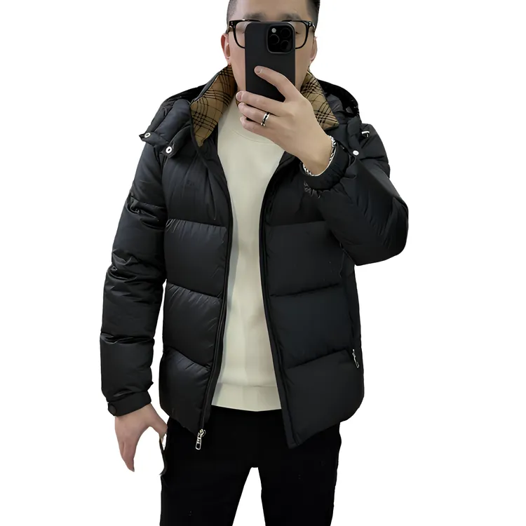 [BVCIGULM]男士脱卸帽款加厚羽绒系列#26329休闲简欧轻奢男友风