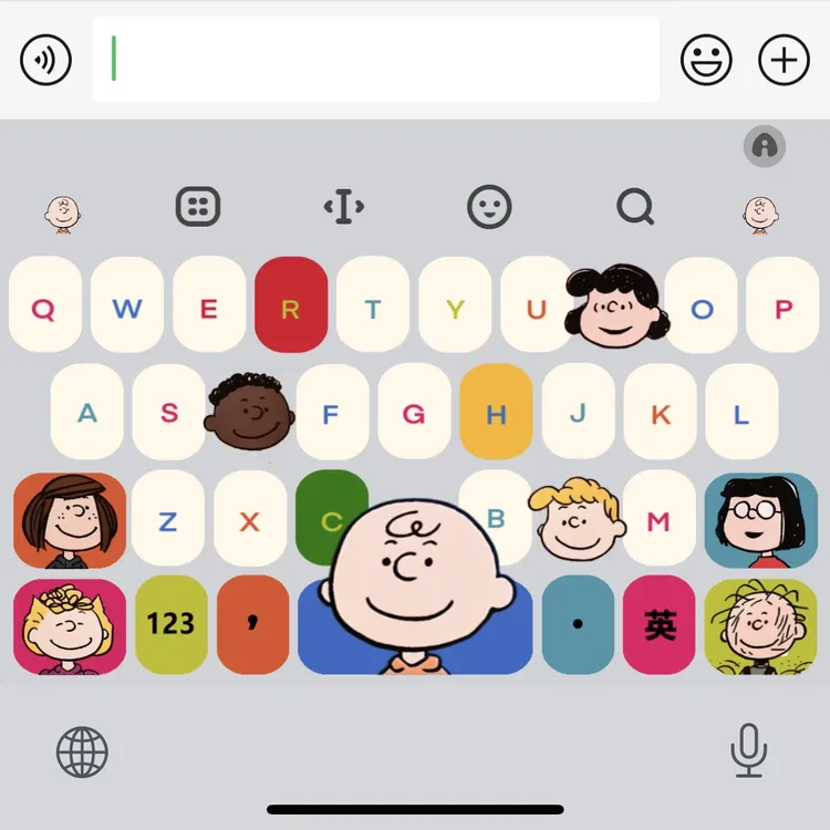 三毛史努比/ios苹果安卓/百度输入法皮肤双色/美化包可爱素材