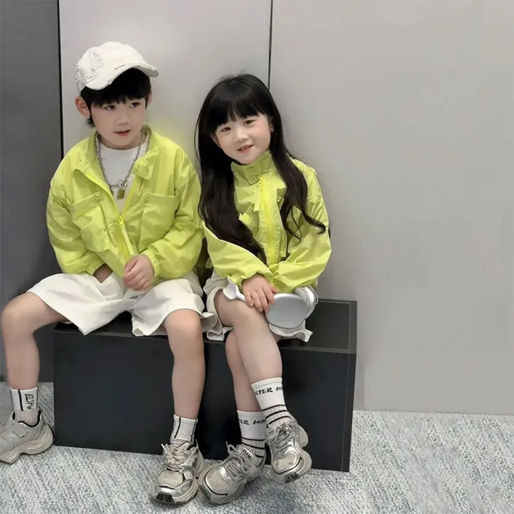 【现货】童装2025男童女童防晒衣轻薄透气外套夏季户外儿童防晒衣