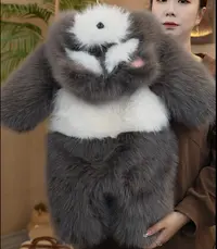 男女通用豹纹韩版可爱风冬季哈衣爬服通用时尚外套