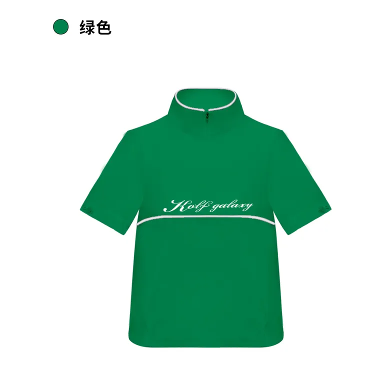 高尔夫服装衣服女装女款夏季新品时尚显瘦速干弹力网球运动短袖