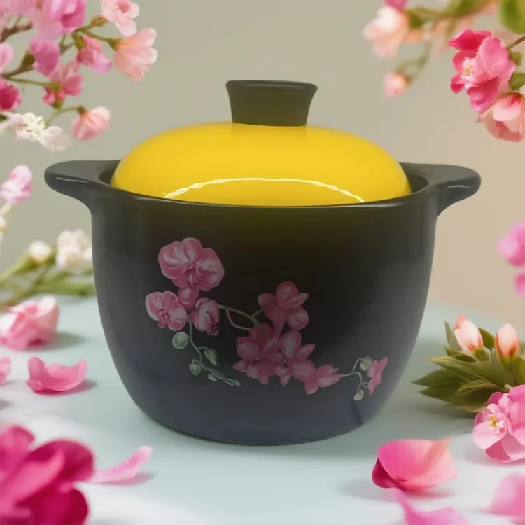 【养生砂锅】玉兰花砂锅家用炖锅汤锅煲汤高颜值煤气明火煲汤锂瓷锅