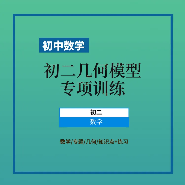 初二几何模型专项训练纸质资料包