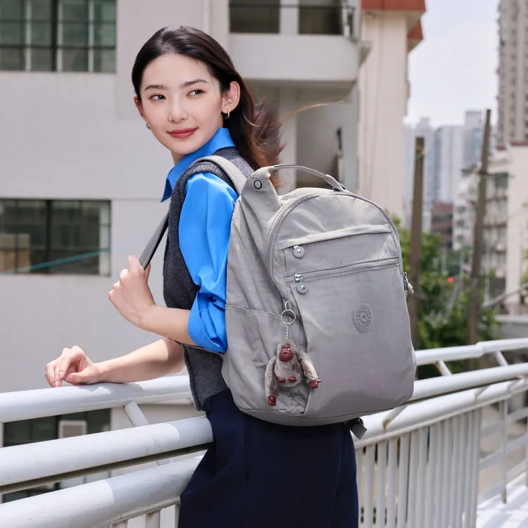 【暖系流光】kipling2025秋冬新款时尚大容量双肩包首尔二代|MICAH