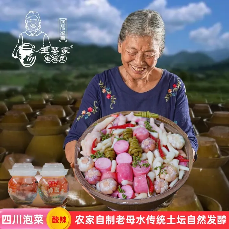 王婆家老坛菜四川泡菜农家土坛母水什锦儿菜萝卜豆角辣椒姜下饭菜