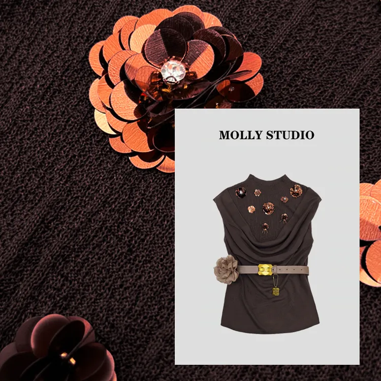 【都市女神】Molly 百搭时尚气质显瘦 上衣 M2025320