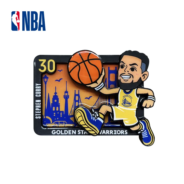 NBA官方正品球星冰箱贴木制冰箱贴