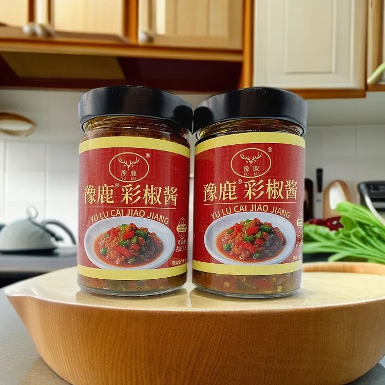 豫鹿香辣彩椒酱开味下饭菜开盖即食拌面拌饭辣椒酱董桂林驻村书记