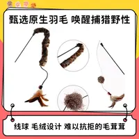 贵为 逗猫棒互动猫玩具 猫咪自嗨解闷羽毛弹力逗猫棒