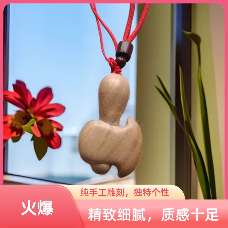 桃木小胖斧男女同款吊坠 ，斧保平安