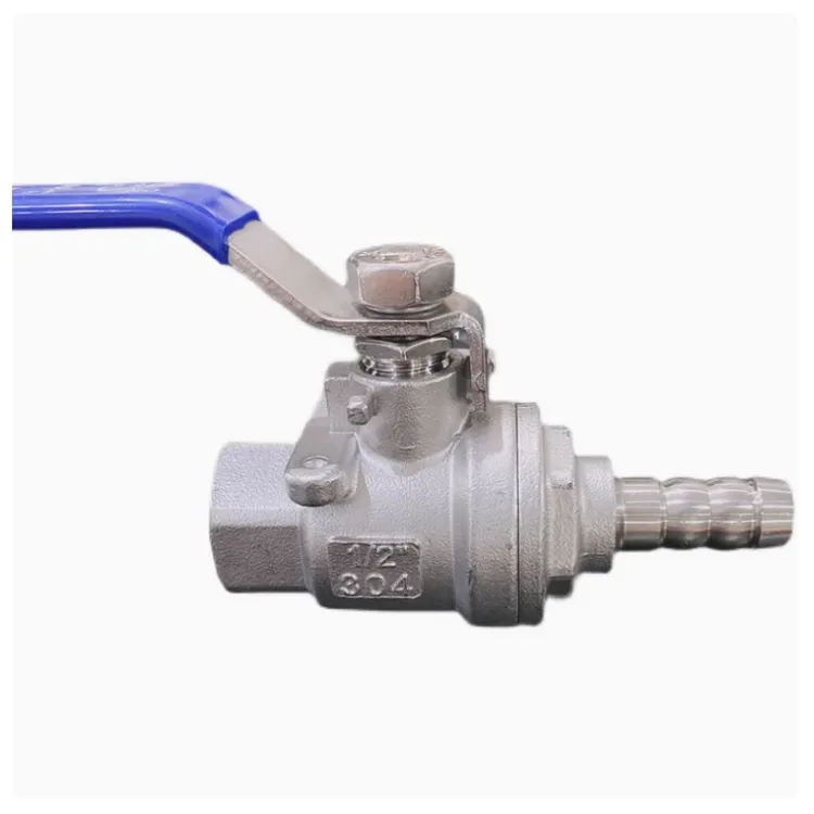 304不锈钢二片式宝塔球阀4分12尾管煤气球阀天然气阀门内丝球阀