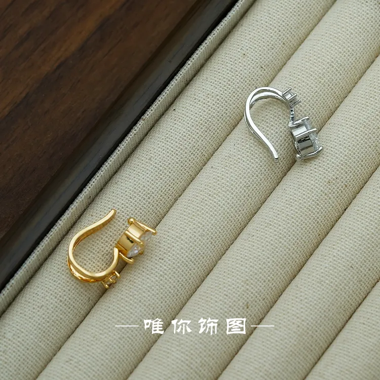 铜合金耳饰 新款2耳骨夹百搭气质镶嵌耳夹（单个）EG0012