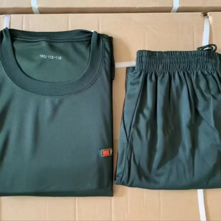 短袖体能服单上衣体能服休闲速干橄榄绿男士短袖圆领体能训练服