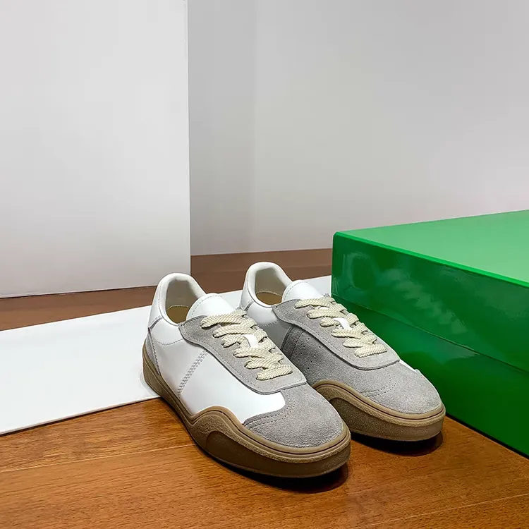 2025新品真皮复古德训鞋 阿甘鞋平底休闲运动鞋时尚百搭系带低帮