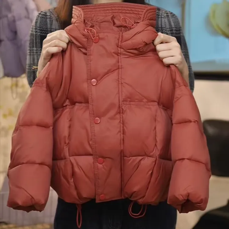 冬装韩版儿童纯色简约双倍加厚保暖连帽棉服MPG5496