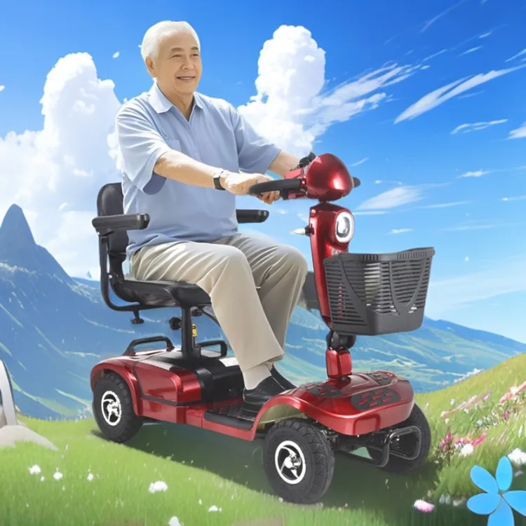 老年代步车四轮老人代步电瓶车上下班代步电动车老年人代步车