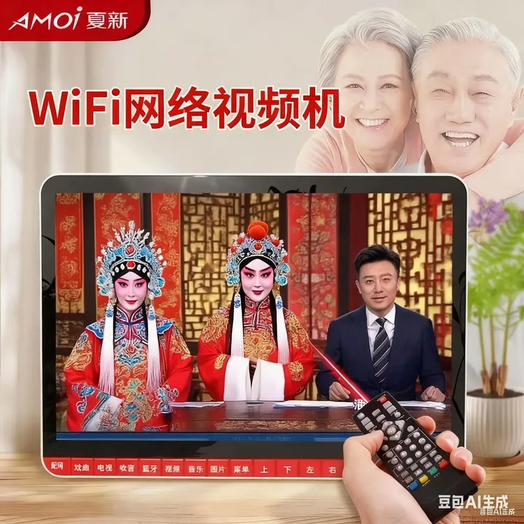 夏新老人小电视看戏机唱戏小电视机神器高清WiFi播放器解闷收音机商品图