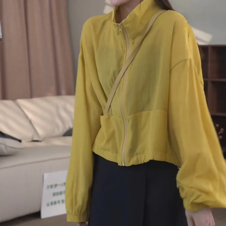 2025新款是时尚百搭轻透薄休闲宽松纯色薄款防晒外套LK2502716