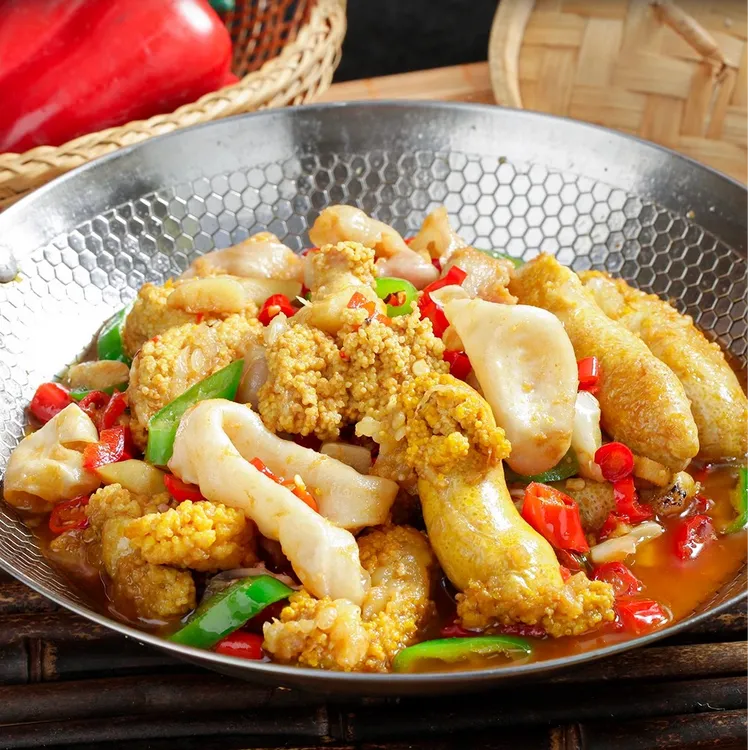 鱼籽鱼泡350g鱼杂火锅半成品菜冷冻鱼籽新鲜淡水鱼肚鱼鳔餐饮商用