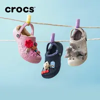 CROCS/【贝雅暖棉小Clog K/T】流光风洞洞鞋包头|207500/207501