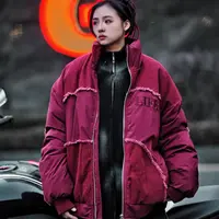 原创加绒嘻哈潮牌宽松男女扎染水洗做旧上衣潮流圆领百搭卫衣