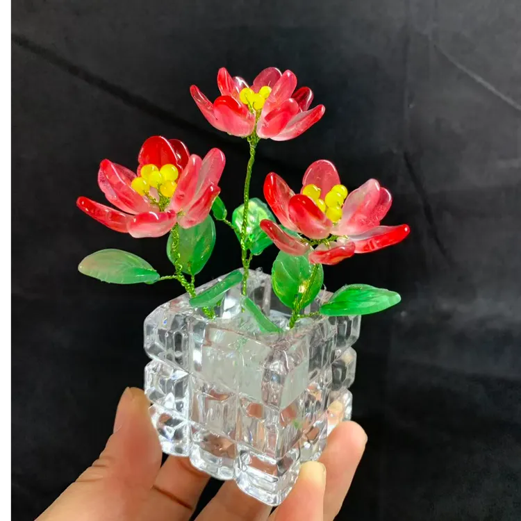 云桃 仙子  水晶摆件  DIY材料包