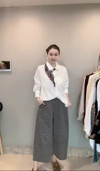 3506｛逸行｝新中式高端定制面料挺括有型老钱风秋款九分裤LOVECOLA