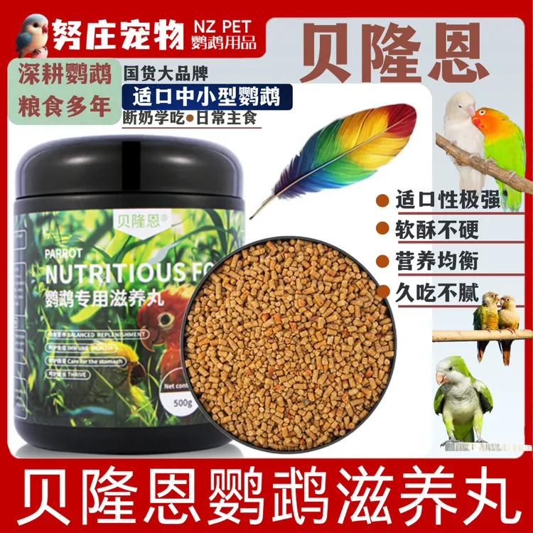 贝隆恩中小型鹦鹉字样玩玄凤小太营养饲料科学搭配学吃鹦鹉食粮
