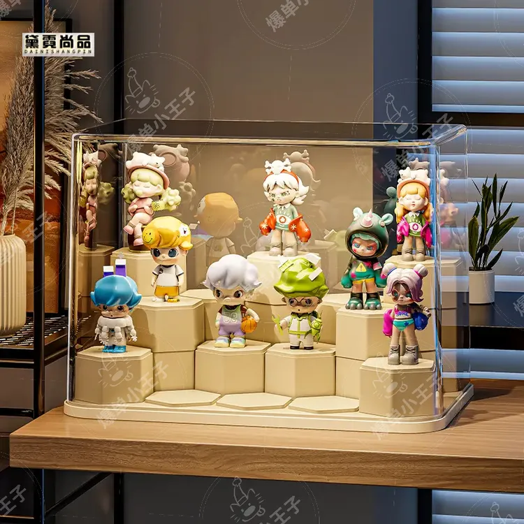 盲盒手办收纳盒透明防尘乐高积木玩偶亚克力柜展示柜置物架泡玛特