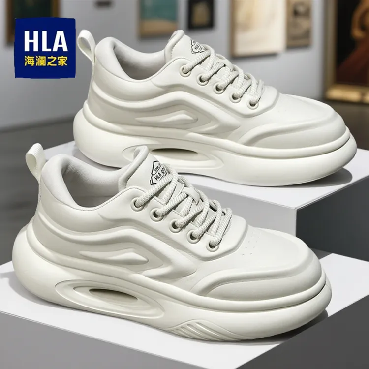 HLA/海澜之家男鞋冬季【虫洞科技】小白鞋加绒保暖棉鞋运动鞋休闲鞋