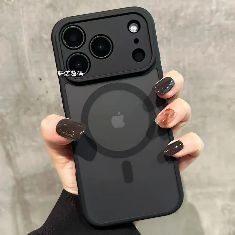 适用苹果17promax手机壳磨砂肤感磁吸iPhone17air透明17pro高级感