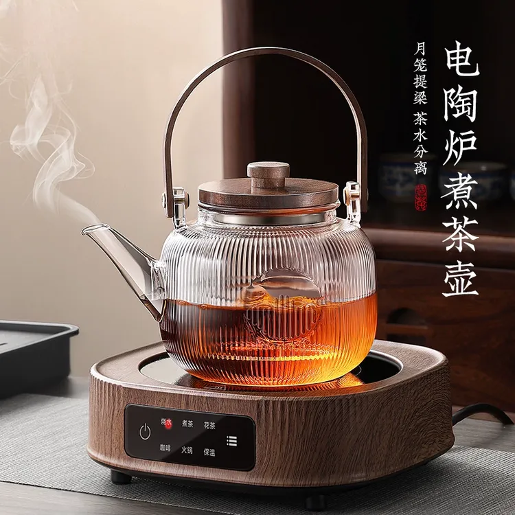 煮茶壶玻璃耐高温专用加厚烧水壶泡茶家用玻璃茶壶耐高温专用加厚
