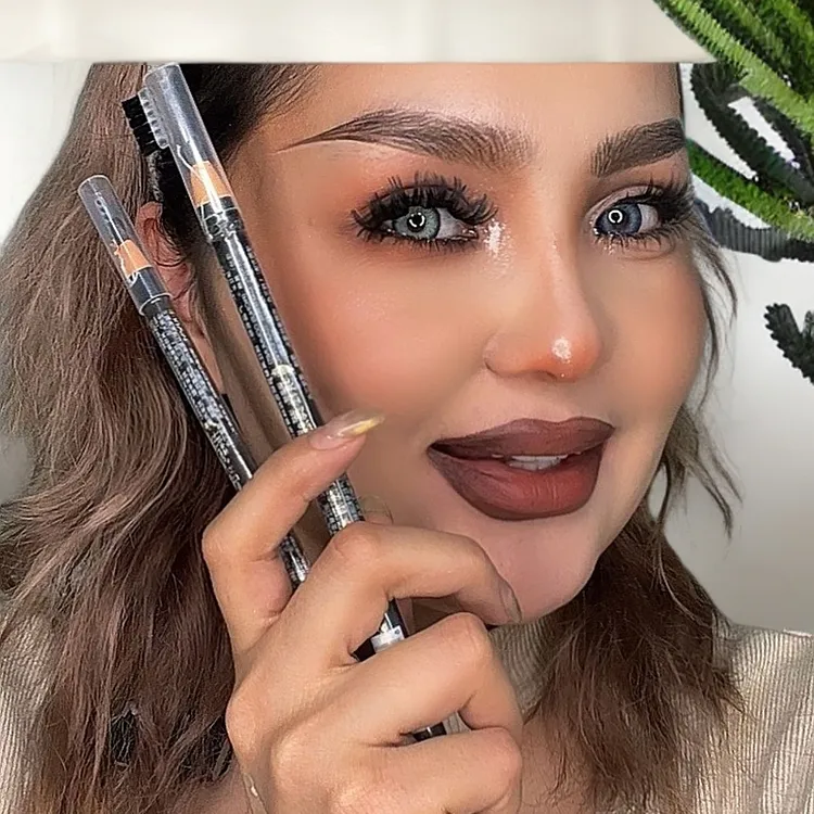 女士黑色防水眉笔防汗