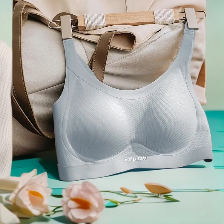 原创正品无钢圈调整型平胸抹胸文胸上托聚拢美背心内衣大胸显小