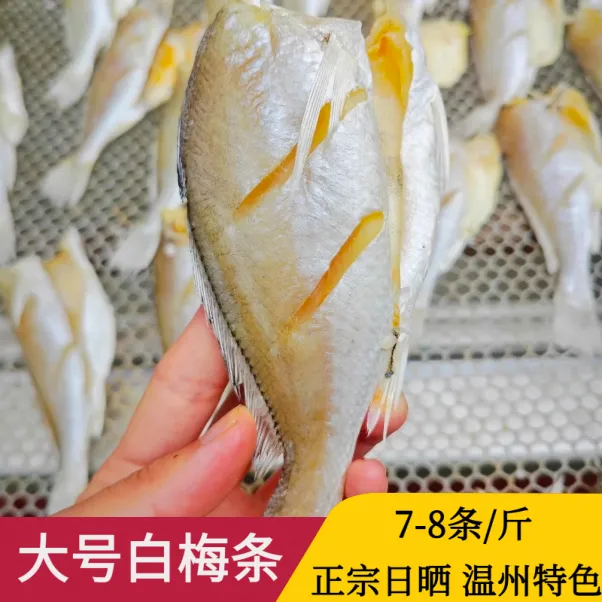 大号白梅条7-8/斤新晒去头去内脏咸鱼干温州特产