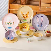 【新品专属】迪士尼疯狂动物城8英寸正版圆盘陶瓷餐盘碗盘餐具