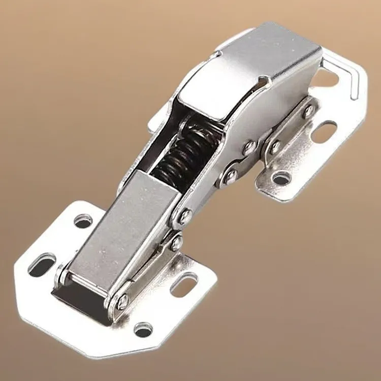 免开孔铰链免开槽合页通用铰链明装桥型铰链阻尼静音耐用柜门合页